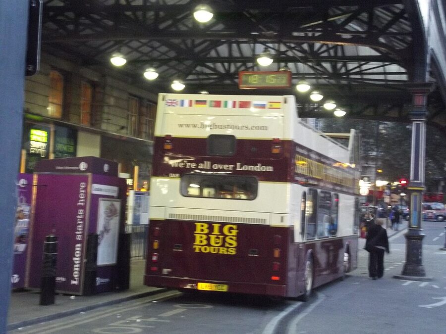 Big Bus Tours bus at London Victoria Station