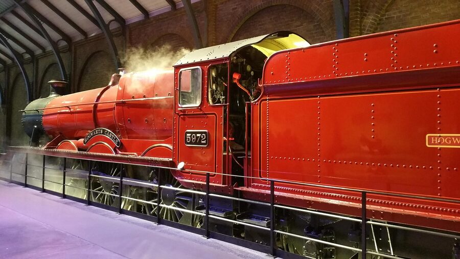 The broomstick filming experience activity at WB Studio Tour