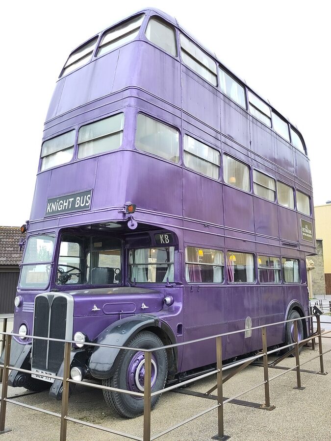 The Knight Bus at Warner Bros Studio Tour London