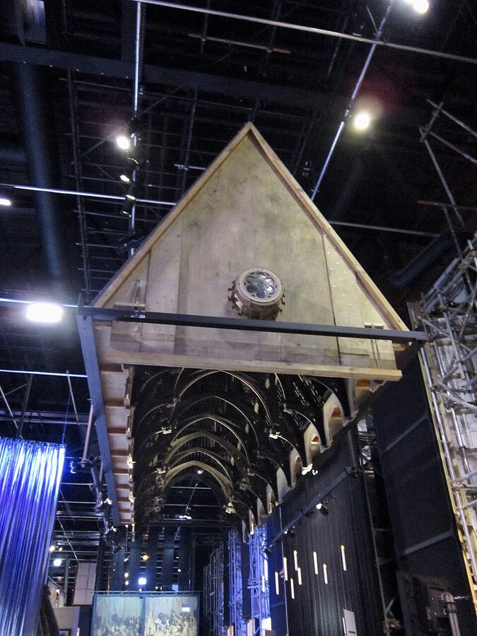 Original Harry Potter film set details on display
