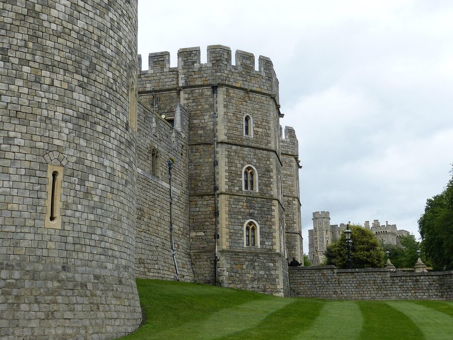 Windsor Castle fortress walls and architecture