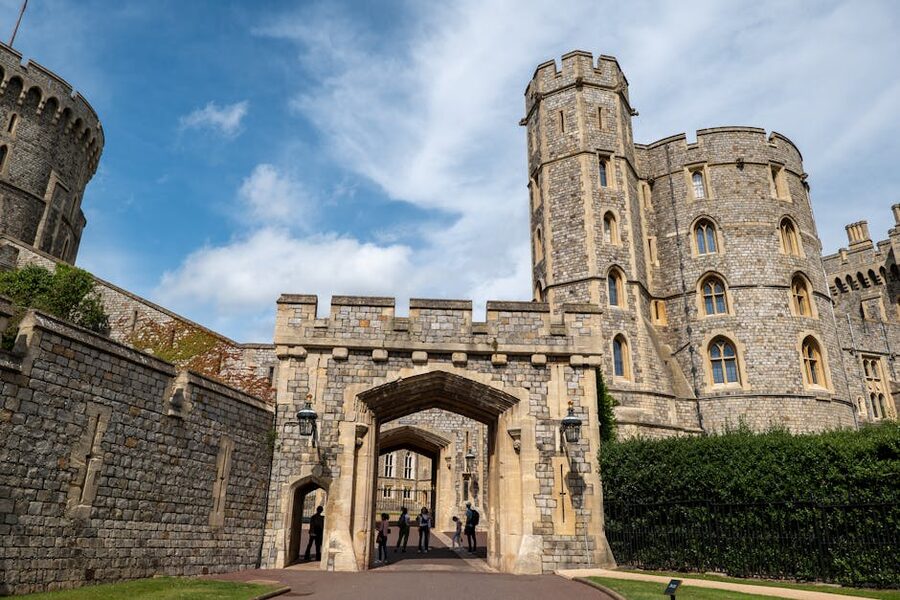 Windsor Castle Gothic tower exterior