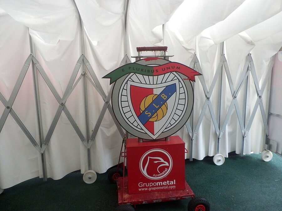 Eagle landing perch at Estadio da Luz Lisbon