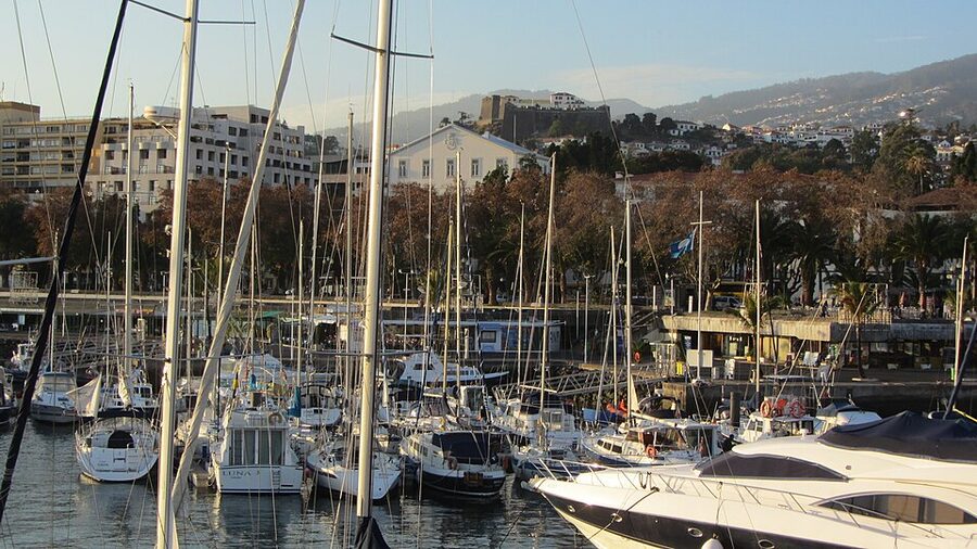 Marina do Funchal Madeira boats and quay