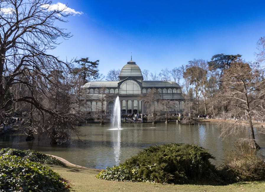 Crystal Palace in Retiro Park Madrid