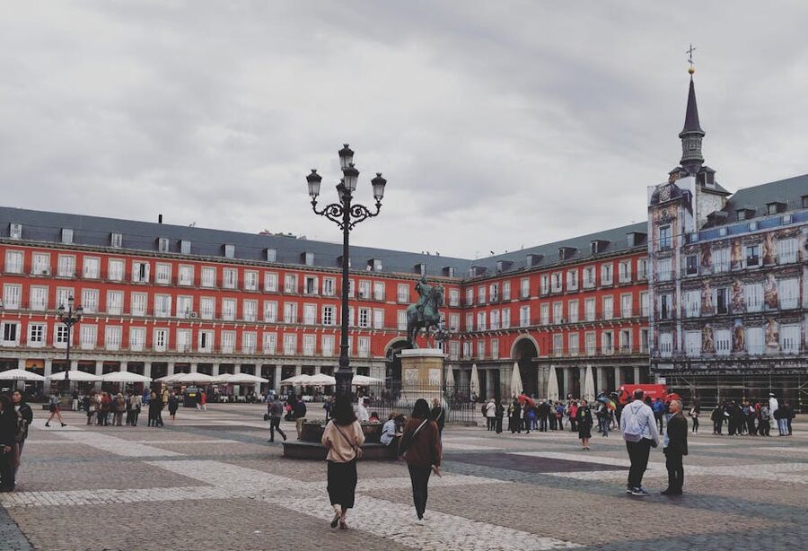 Plaza Mayor Madrid with Philip III statue, flamenco neighborhood