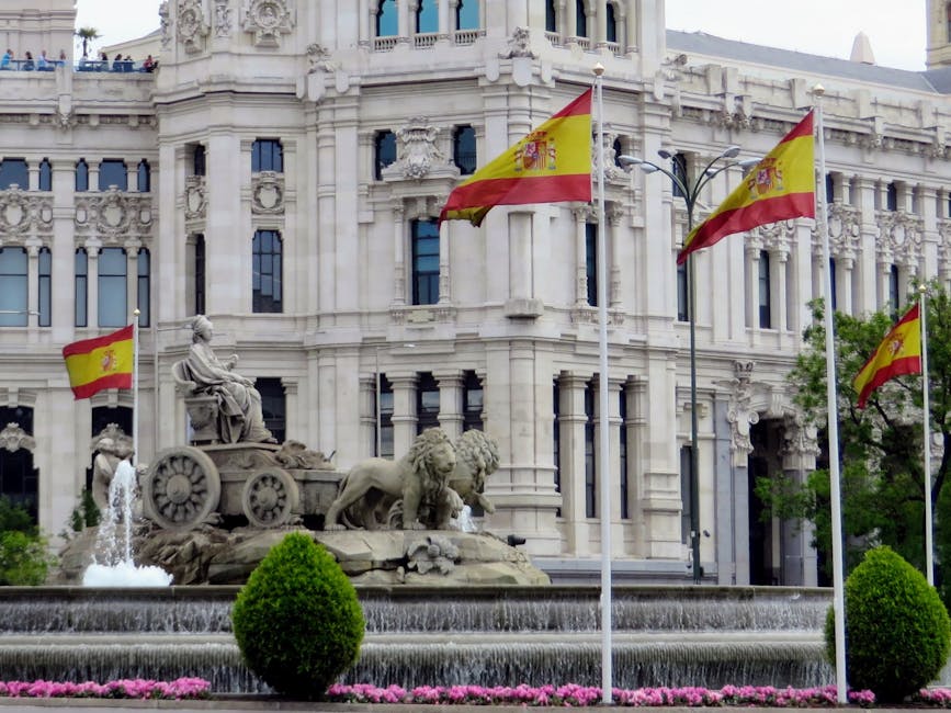 Cibeles Fountain at Plaza de Cibeles Madrid