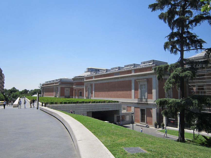 Prado Museum on a sunny summer day in Madrid