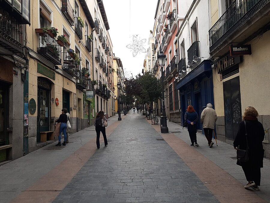 Calle de las Huertas Madrid traditional street