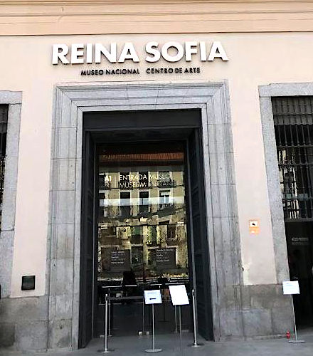 Reina Sofia museum front gate entrance Madrid