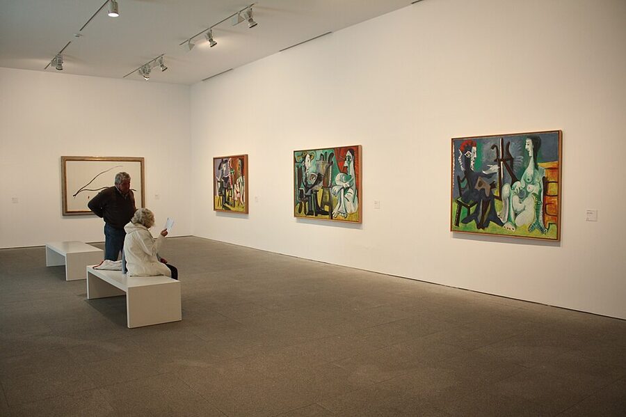 Reina Sofia museum large interior gallery space