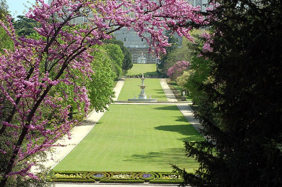 Campo del Moro garden behind Royal Palace Madrid