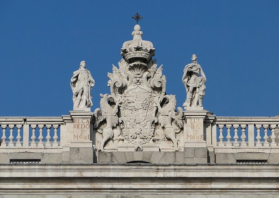 Grand view of the Royal Palace of Madrid