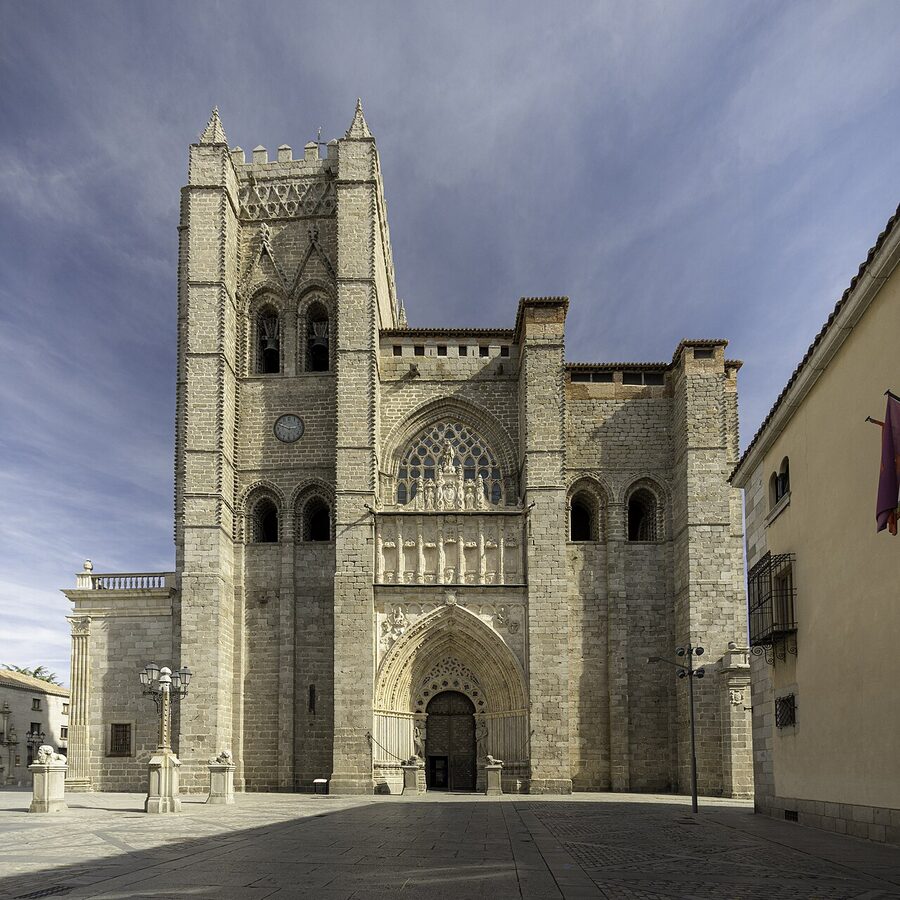 Avila Cathedral west facade Spain