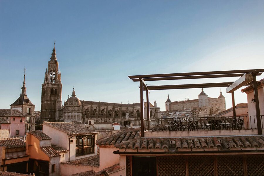 Toledo Cathedral Gothic skyline Spain