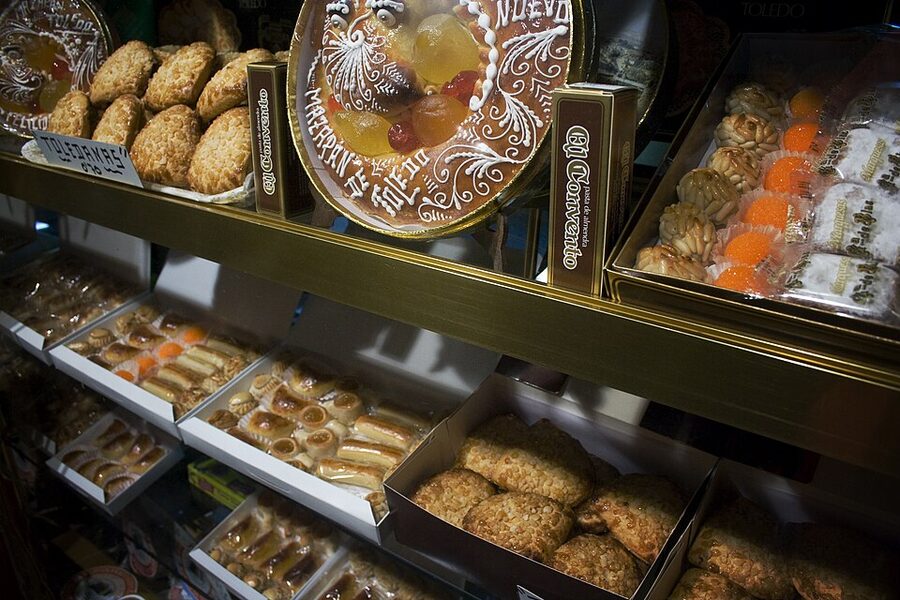 Toledo marzipan display in shop window