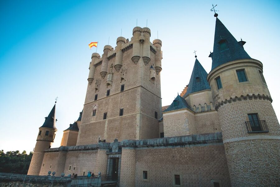 Alcazar of Segovia medieval castle in Spain