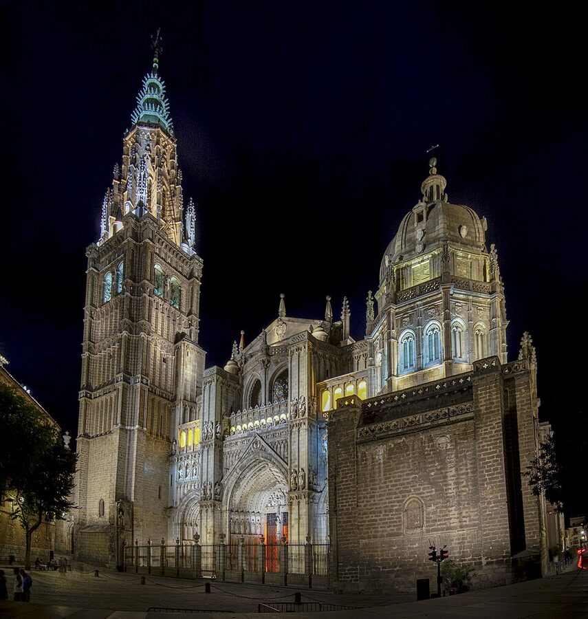 Toledo Cathedral exterior facade Spain