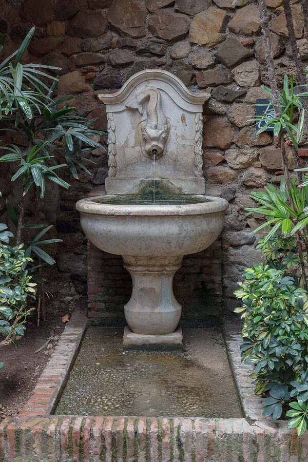 Alcazaba inner courtyard palace Malaga