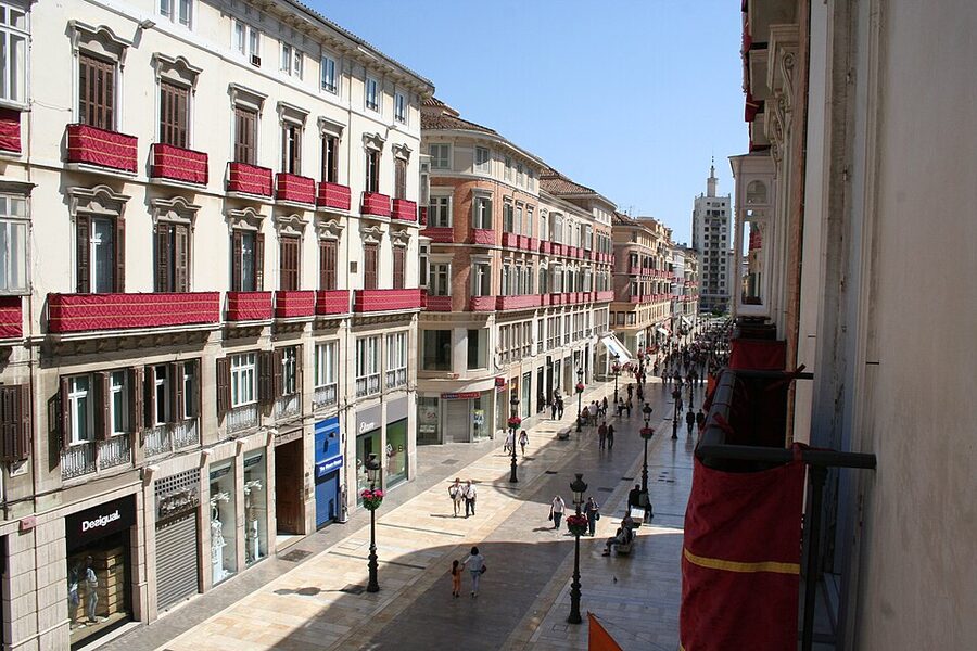 Calle Marques de Larios in central Malaga
