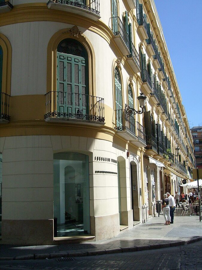 Casa Natal Picasso birthplace museum facade on Plaza de la Merced Malaga