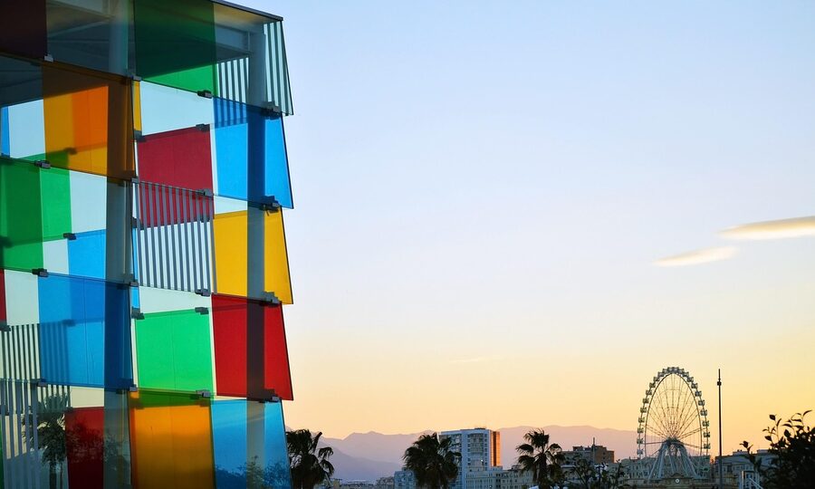 Centre Pompidou Malaga waterfront cube