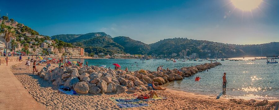 Port de Sóller panorama Mallorca