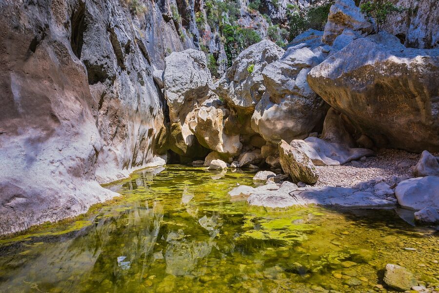 Torrent de Pareis canyon walls Tramuntana Mallorca