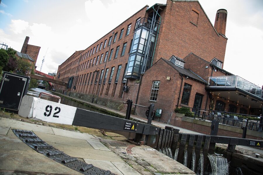Lock 92 and Dukes 92 bar in Castlefield Manchester