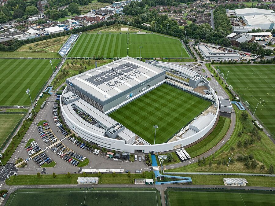 Etihad Campus aerial overview