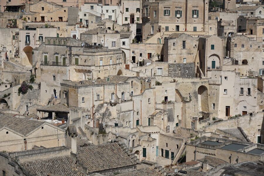 Stone architecture of Sassi di Matera UNESCO World Heritage site