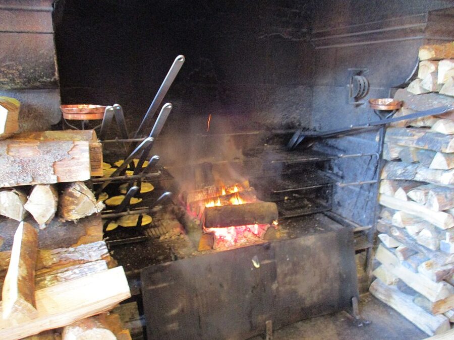 Famous Mere Poulard omelette served at Mont Saint Michel