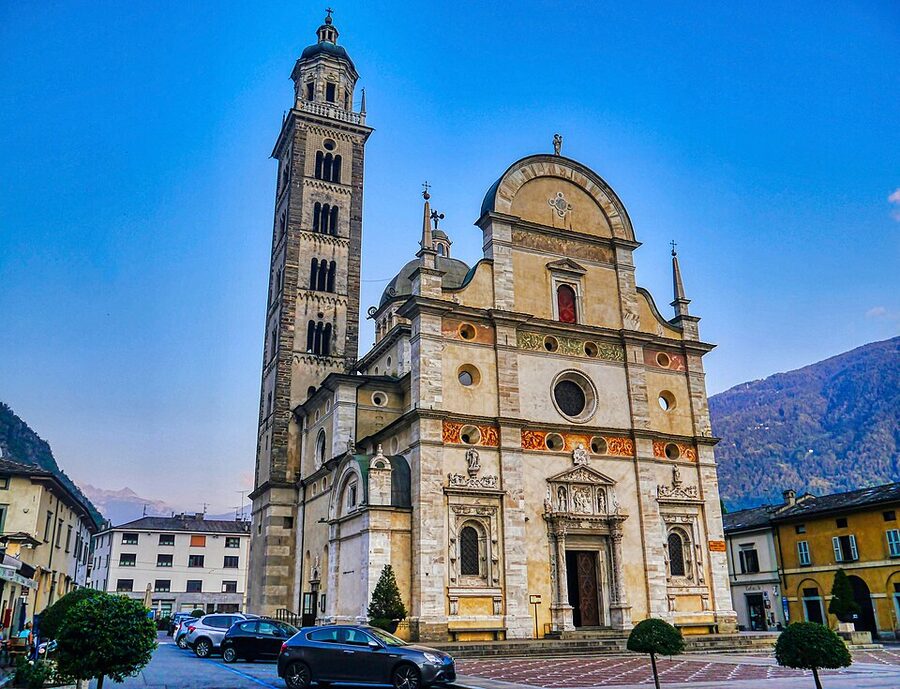 Madonna di Tirano basilica northwest exterior pilgrimage church