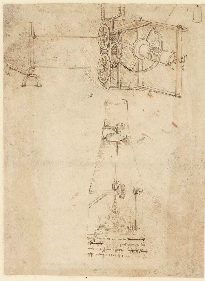 Leonardo da Vinci Codex Atlanticus folio 21 recto