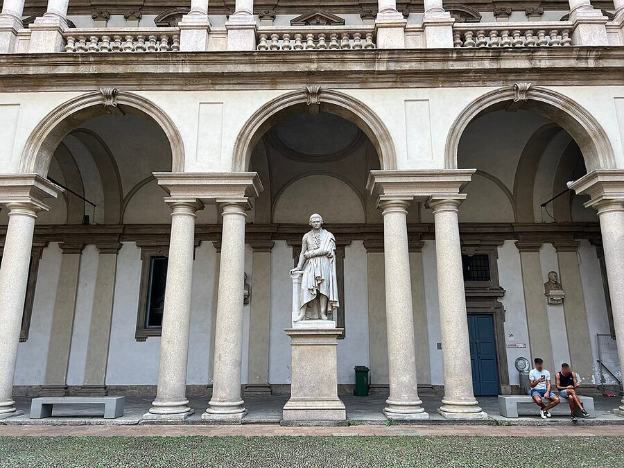 Brera Palace inner courtyard Milan