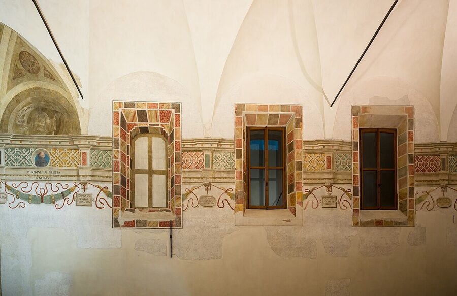 The Last Supper fresco on refectory wall Santa Maria delle Grazie