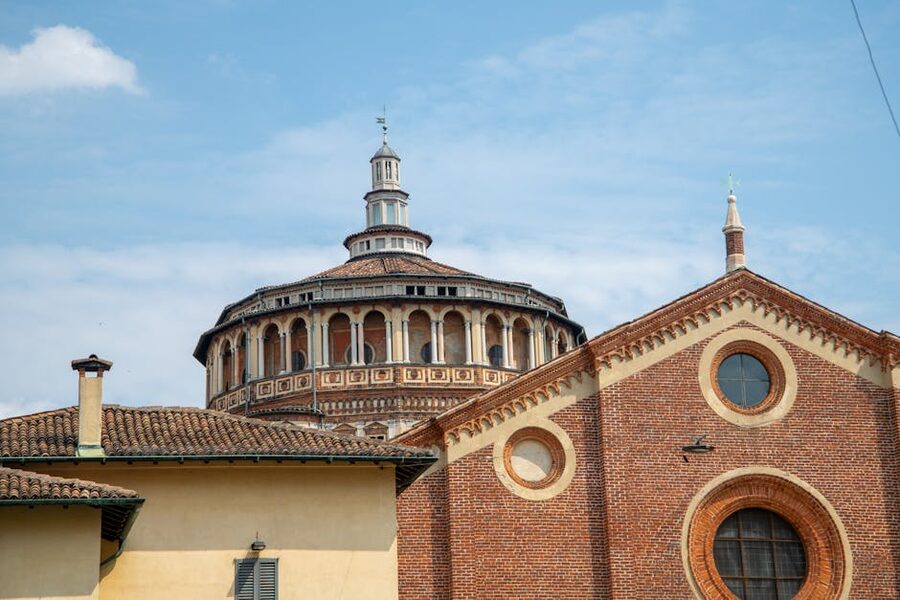 Santa Maria delle Grazie historic church in central Milan