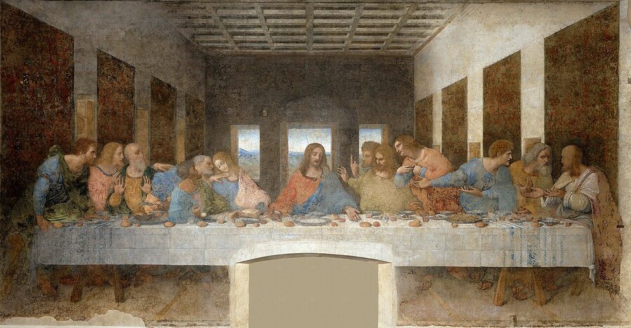 Leonardo da Vinci Last Supper full mural in Santa Maria delle Grazie Milan