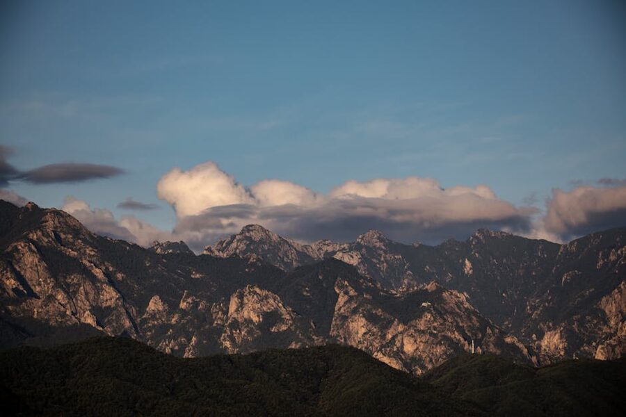 Clouds above Seoraksan mountain range
