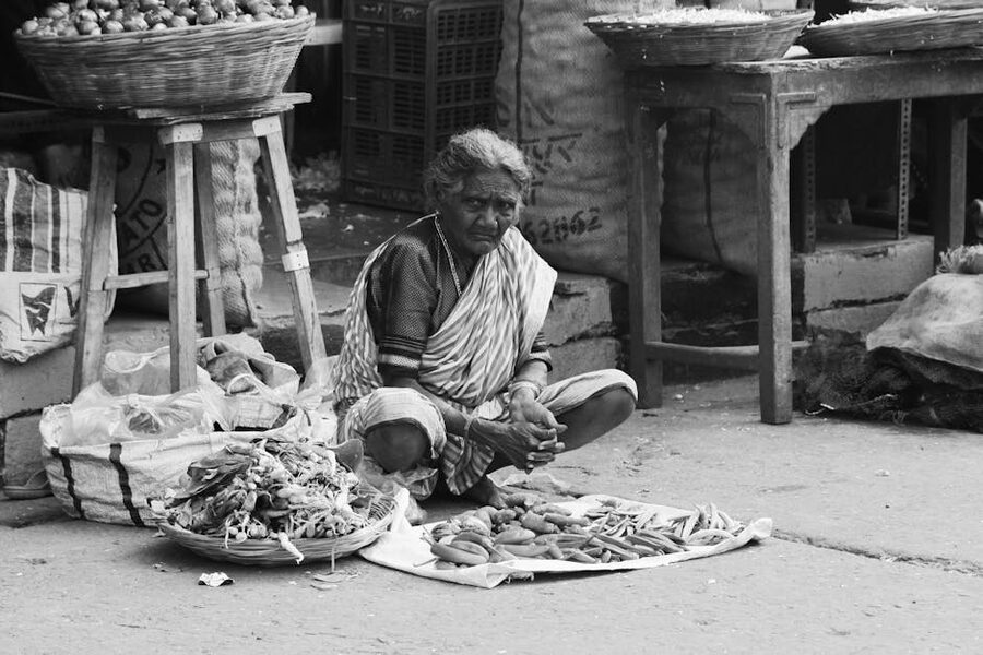 Market vendor in Mumbai India