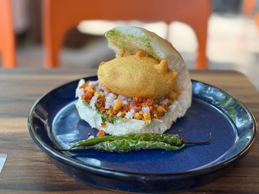 Mumbai street food vada pav