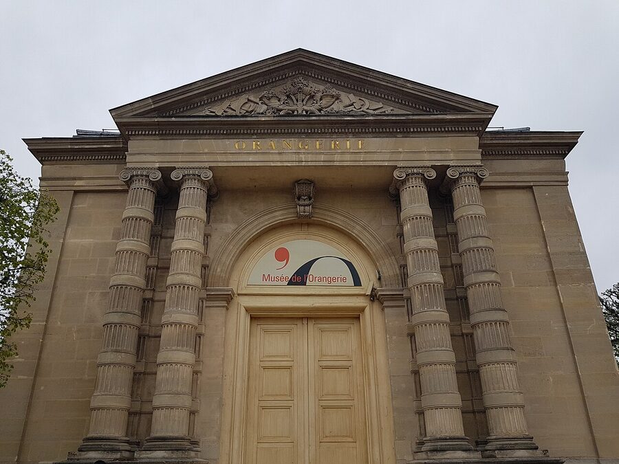 Musee de l'Orangerie building in the southwest corner of the Tuileries Garden Paris