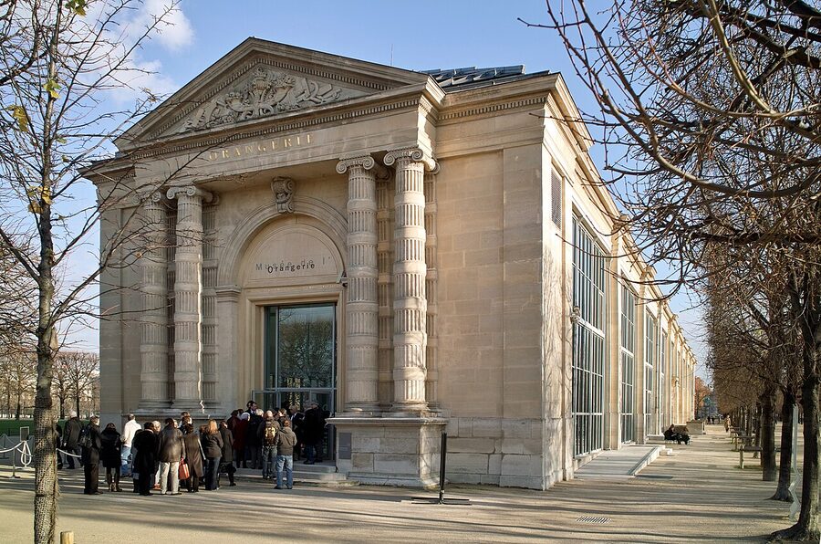 Musee de l'Orangerie winter exterior Paris Tuileries