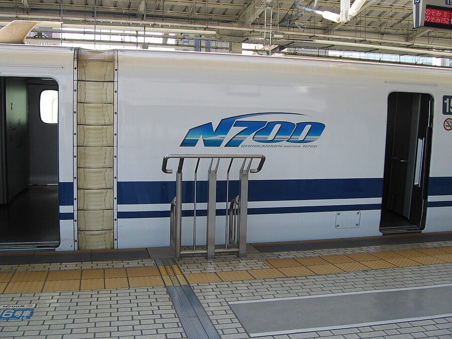 N700 Nozomi Shinkansen on the Tokaido line