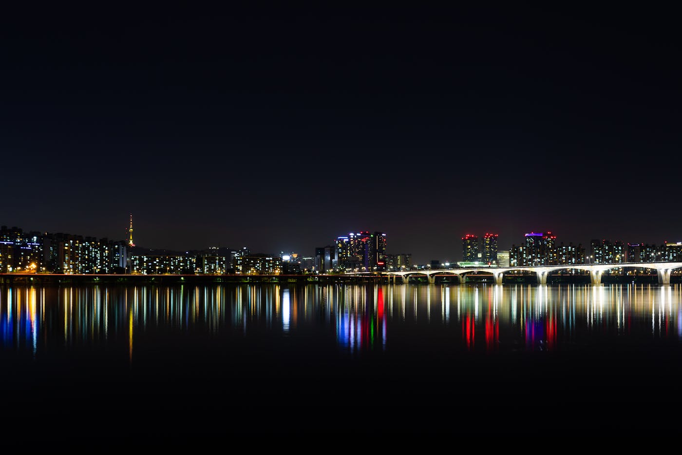 Han river Seoul bridge Korean capital landscape