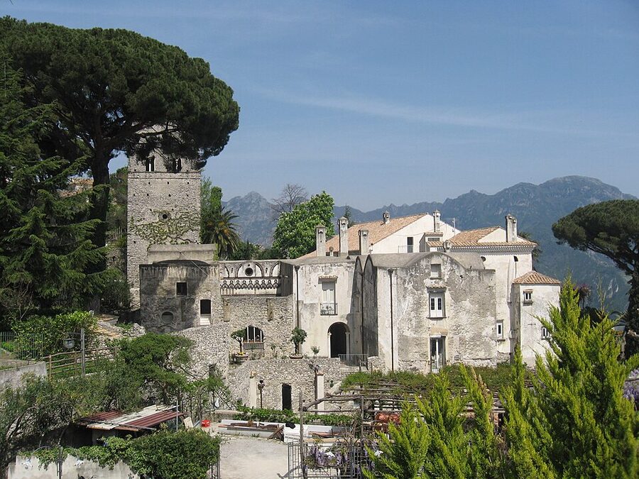 Villa Rufolo tower in Ravello on the Amalfi Coast