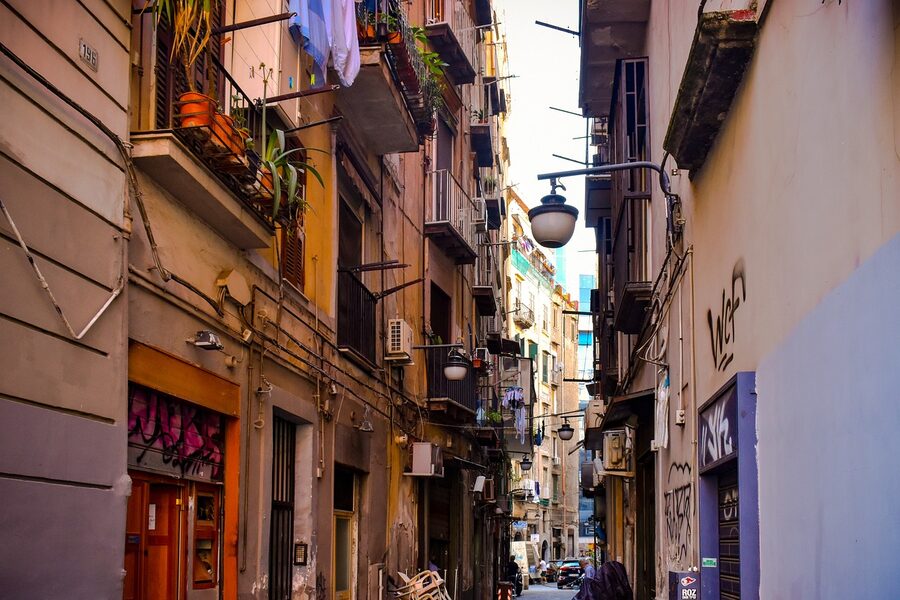 Typical Naples backstreet
