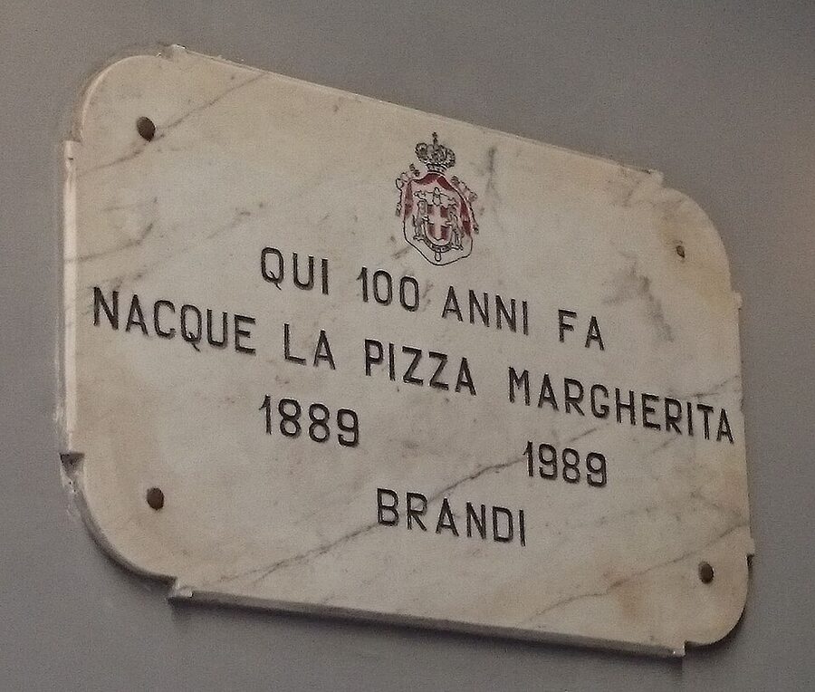 Pizza at Brandi pizzeria Naples