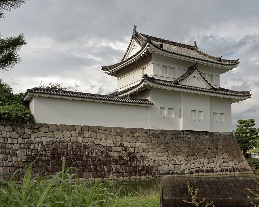 Southeast watchtower of Nijo Castle in Kyoto