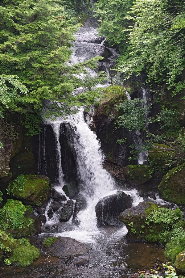 Ryuzu Falls cascade near Lake Chuzenji Nikko